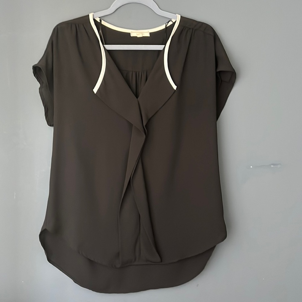 Pleione Blouse, medium, black and white, light and silky